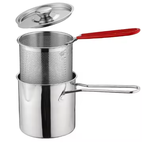 Olla para freir con canasta escurridora